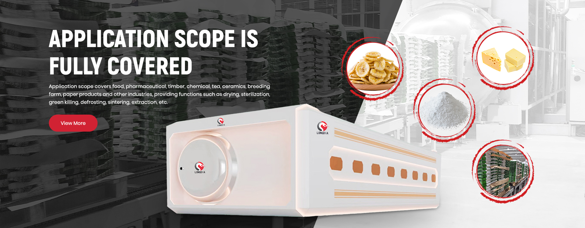 industrial microwave oven application