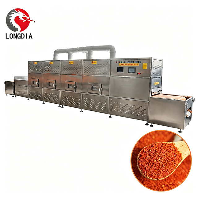 Industrial Microwave Seasoning Spice Drying and Sterilization Machine