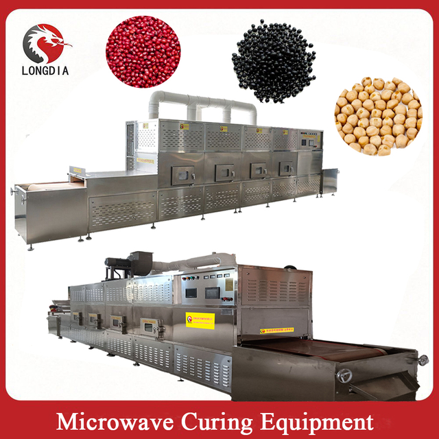 Microwave Roasting And Drying Machine for Chickpeas | Industrial Tunnel Dryer