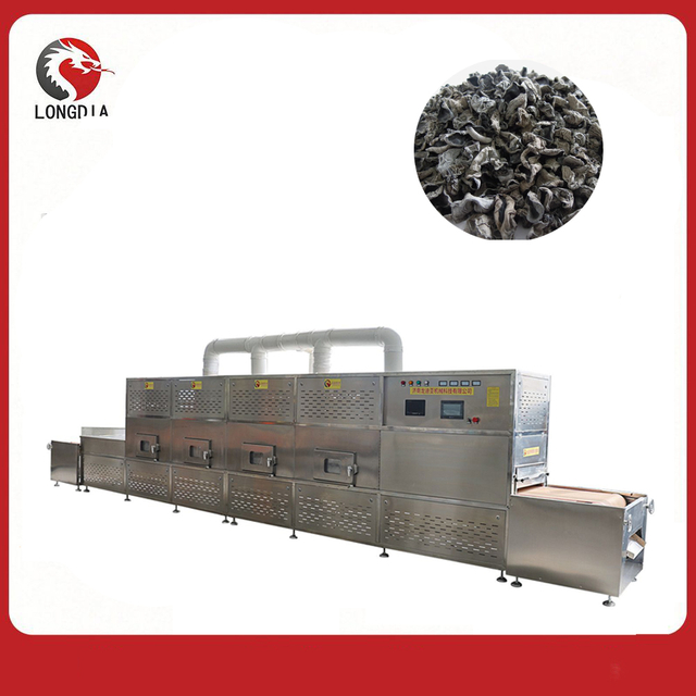 Industrial Wood Ear Mushroom Microwave Dryer Continuous Tunnel Microwave Dryer & Sterilizer for Mushrooms