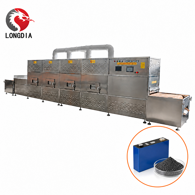 Industrial Microwave Drying for Lithium Iron Phosphate (LFP) Battery Materials