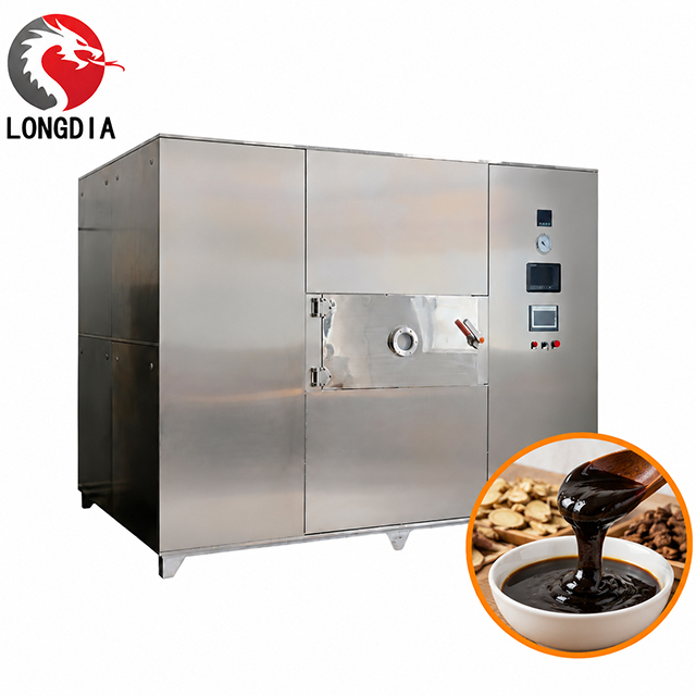 Vacuum Microwave Dryer for Extract Paste, Low Temp Drying for Herbal Extract