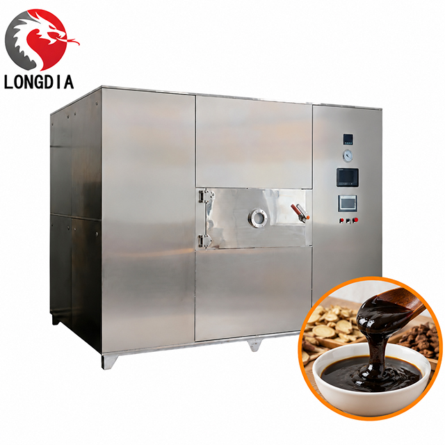 Vacuum Microwave Dryer for Extract Paste, Low Temp Drying for Herbal Extract